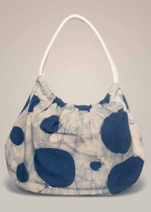 Bolso puckera dots azul